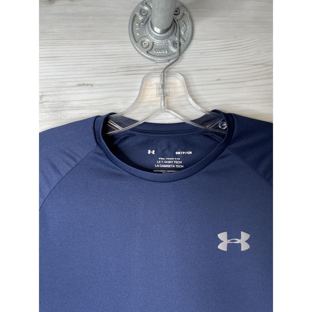 Under Armour Shirt Mens Small Tech Tee Athletic Lightweight Short Sleeve - Picture 2 of 7